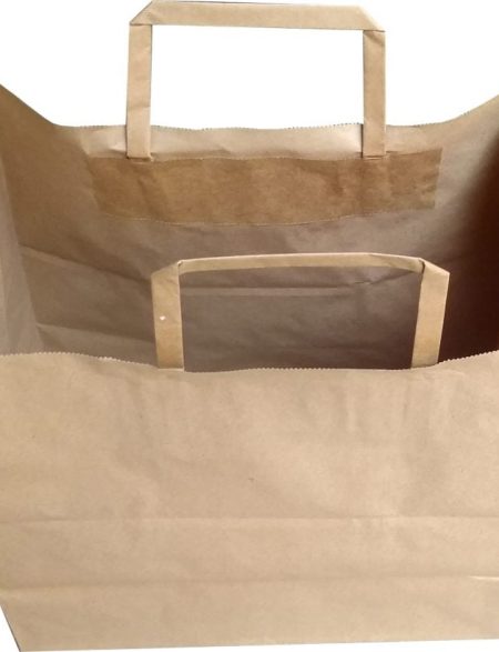 Düz Saplı Kağıt Poşet 18x23x9 cm