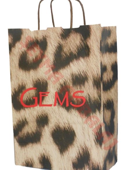 Firma Baskılı Büküm Saplı Kağıt Poşet