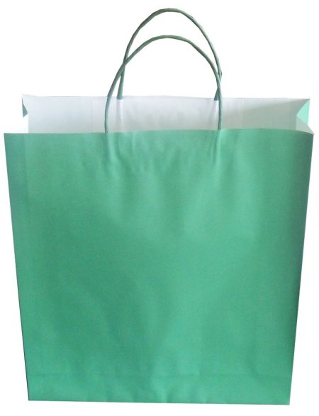 Yeşil Renk Kraft Kağıt Poşet 25×31