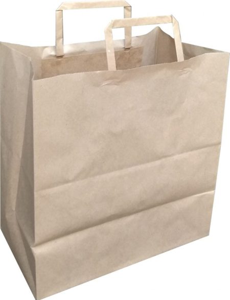 Düz Saplı Kağıt Poşet 27 x 30 x 16