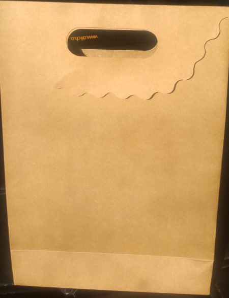 Hediyelik kapaklı kraft karton çanta 24×34