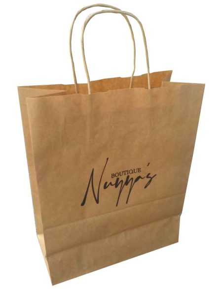 Kraft kağıt poşet çanta 25x31x12