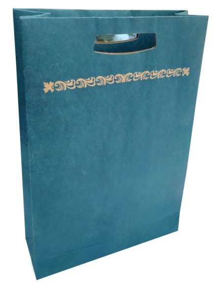 El Geçmeli Kraft Karton Çanta 24,5 x 38 x 9 cm