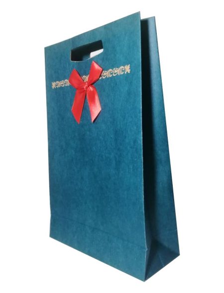 El Geçmeli Kraft Karton Çanta 24,5 x 38 x 9 cm
