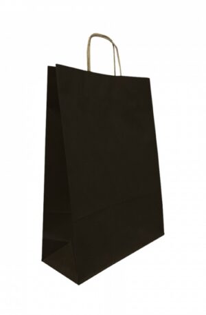 Siyah Renk Kraft Kağıt Poşet 25×31
