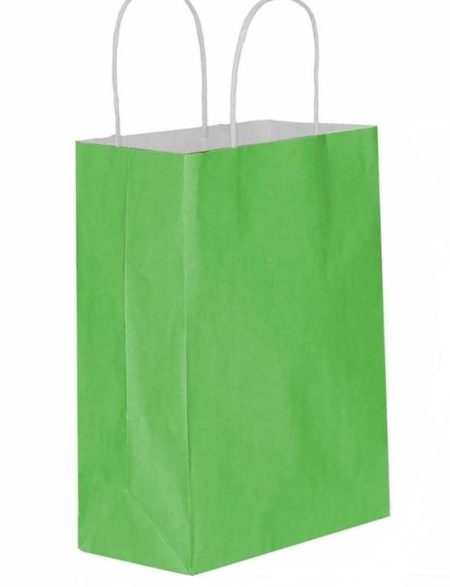 Yeşil Renk Kraft Kağıt Poşet 25×31