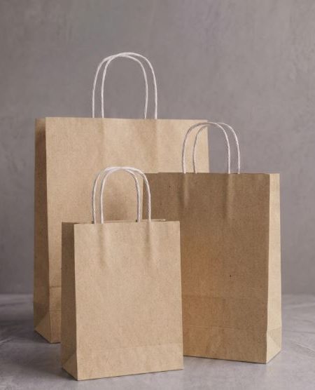 Kraft kağıt poşet çanta 25x31x12