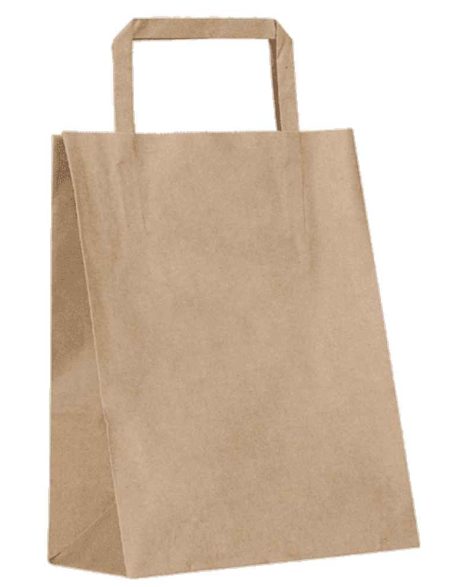 Düz Saplı Kağıt Poşet 18x23x9 cm