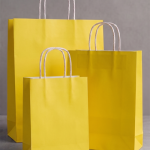 Sarı Renk Kraft Kağıt Poşet 25x31