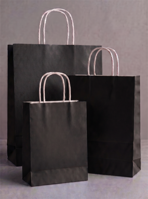 Siyah Renk kağıt Poşet 30x40 1
