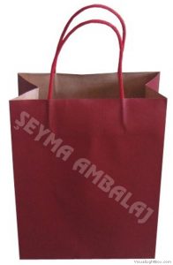 Bordo kağıt poşet Bursa 1
