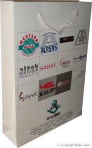 sponsorlu karton çanta fuarlara katılan firmaların sponsor oldukları karton çanta fuar kantan çantası