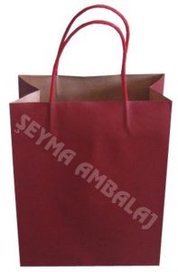 baskısız bordo kraft poşebaskısız bordo kraft poşet